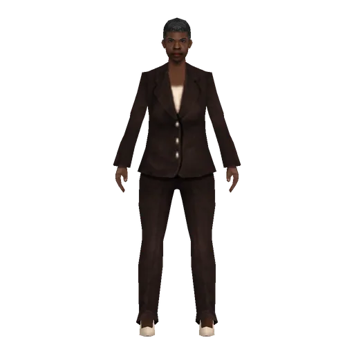 Black older female, rich