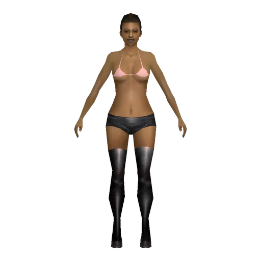 Black young female, prostitute
