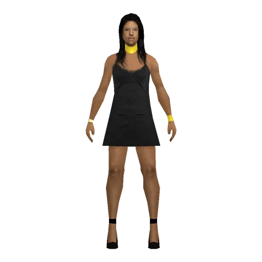 Black young female, rich
