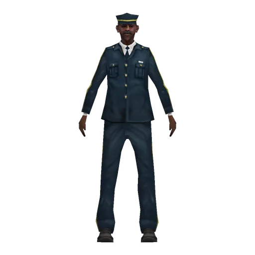 Black older male, security