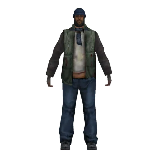 Black older male, trucker