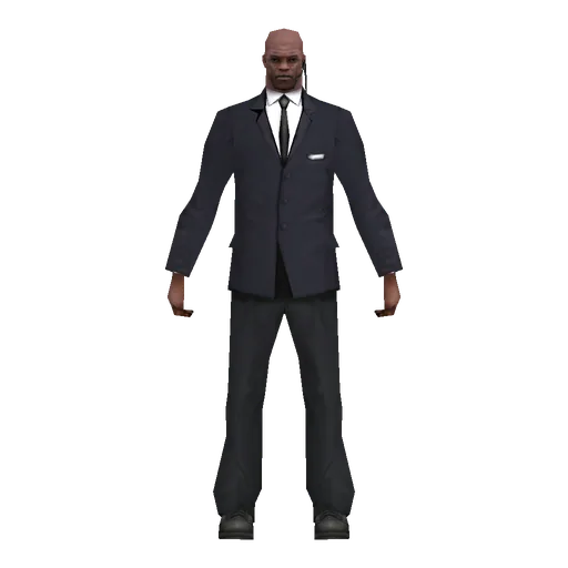 Black young male, bouncer