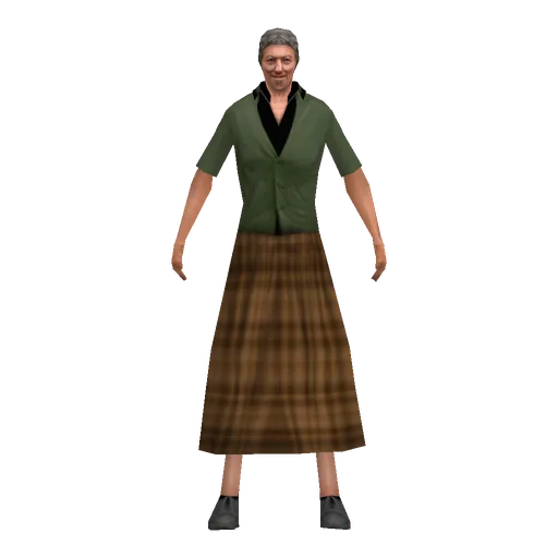 Country white older female, farmer