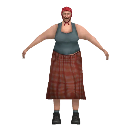 Country white older female, hippie