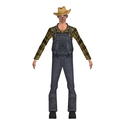 Country white older male, farmer