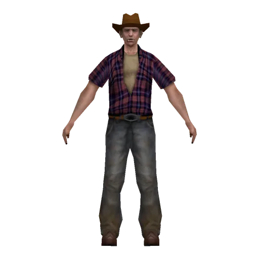 Country white young male, farmer