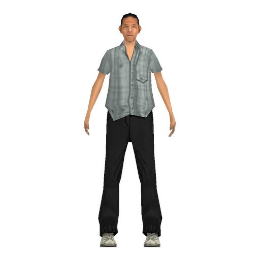 Asian older male, boater