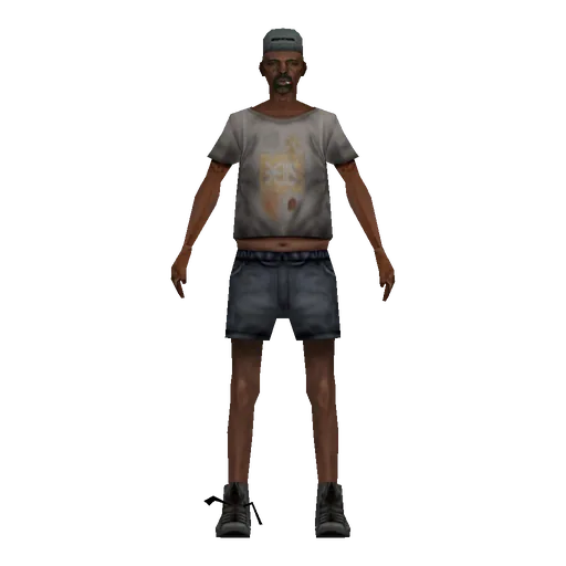 San Fierro black older male, trucker