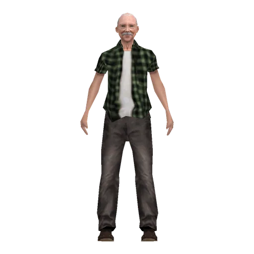 San Fierro white older male, street