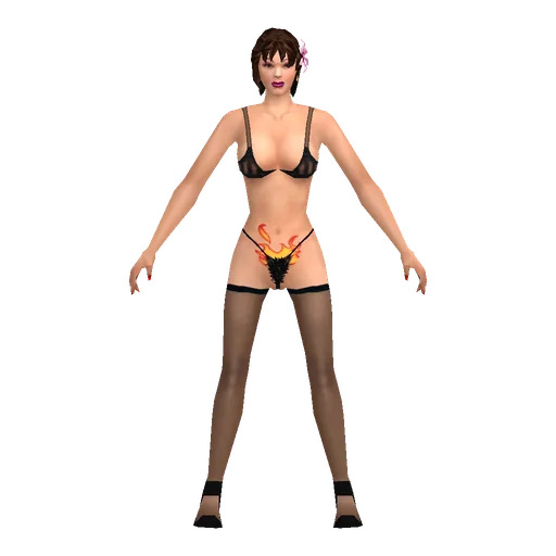 Las Venturas white young female, street