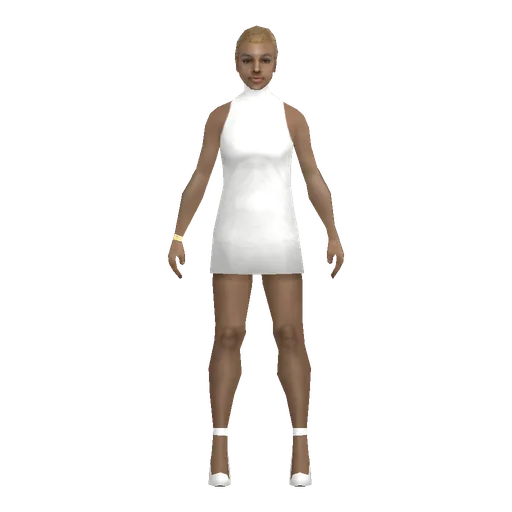 White young female, rich