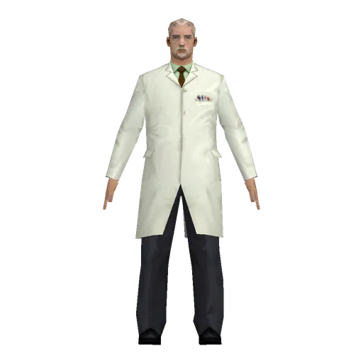 White older male, scientist
