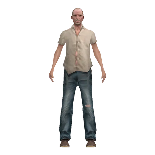 White older male, street