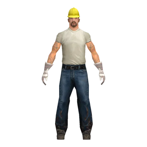 White young male, construction worker (wmycon)