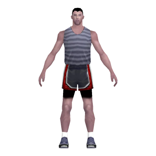 White young male, jogger