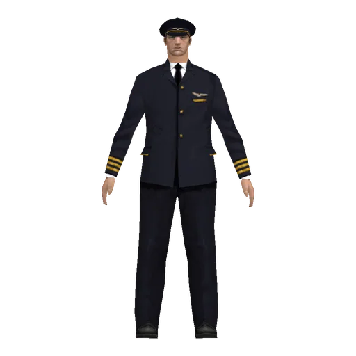 White young male, pilot