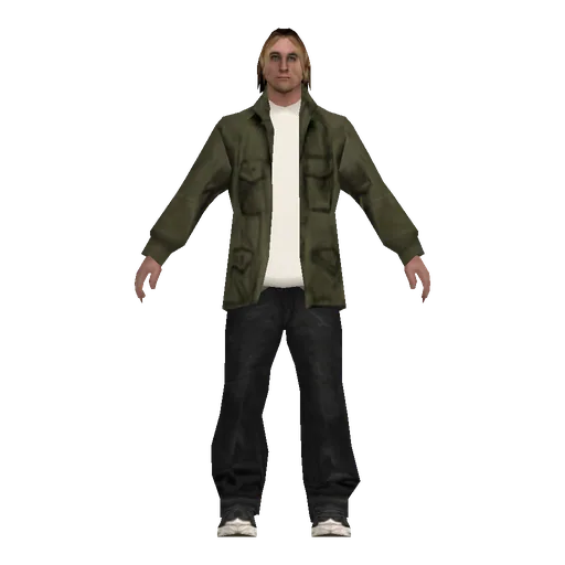 White young male, street