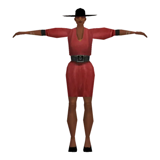 Black older female, rich