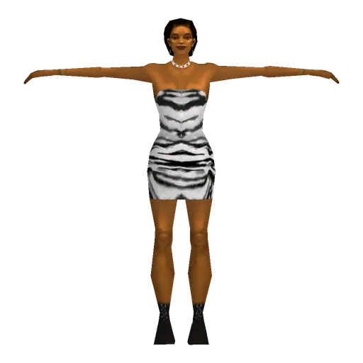 Black young female, rich