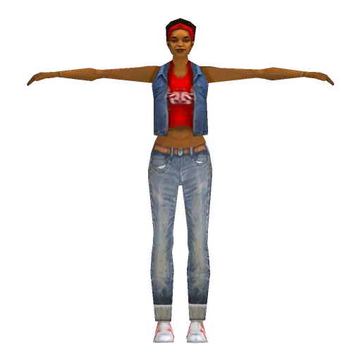 Black young female, street