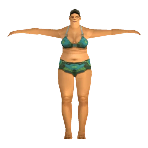 Hispanic older female, beachgoer