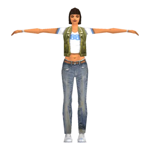 Hispanic young female, street