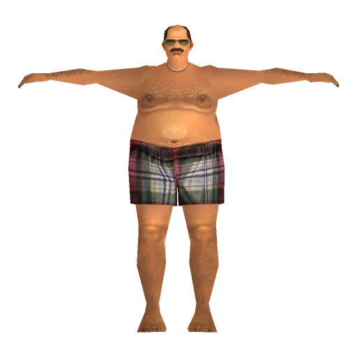 Hispanic older male, beachgoer