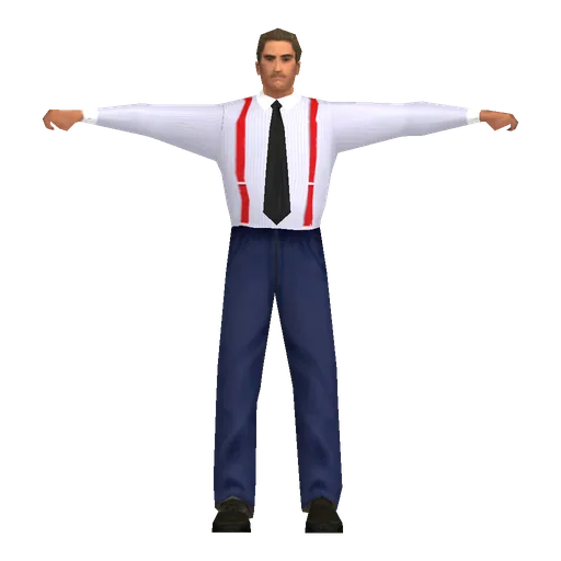 White young male, business